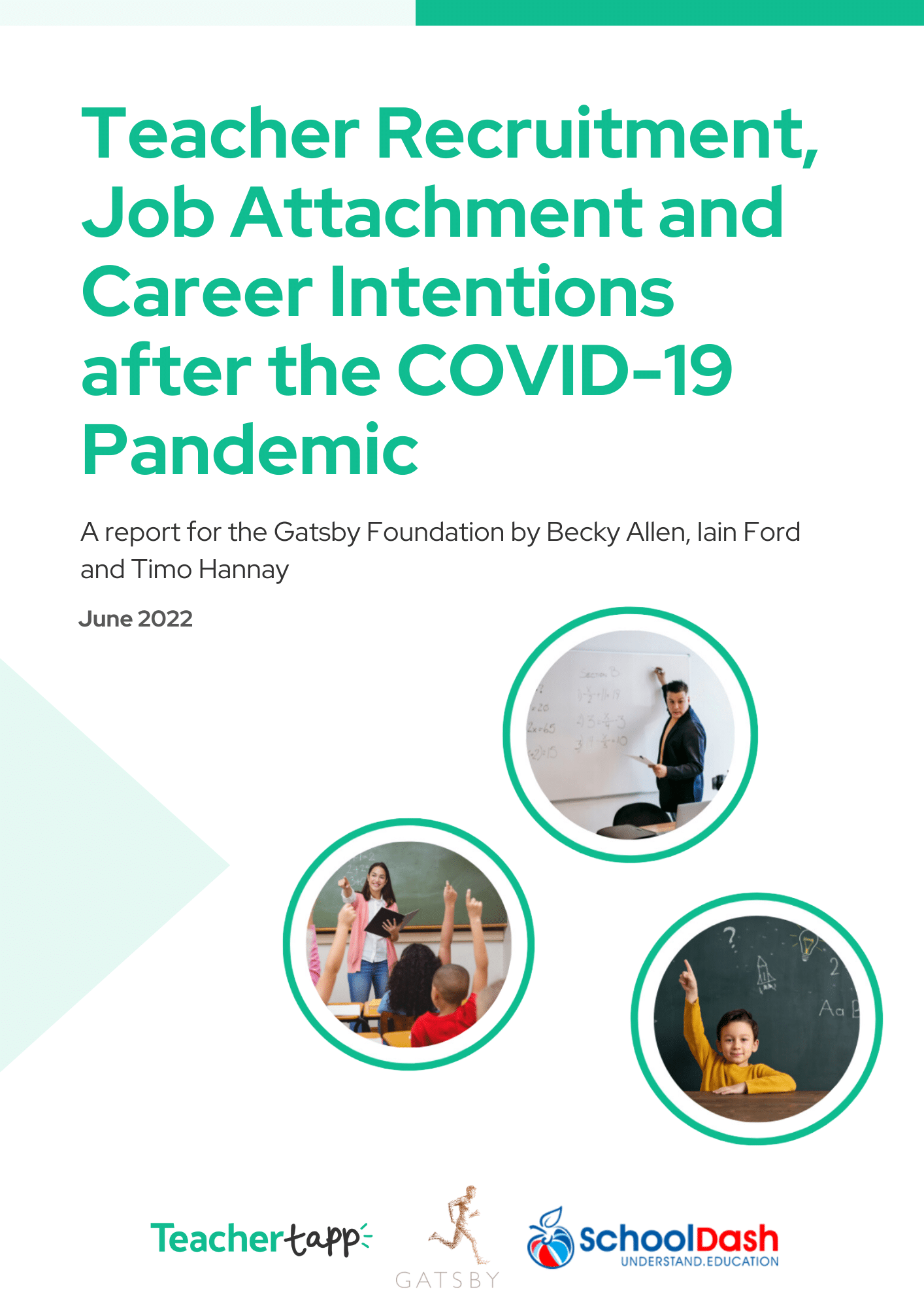 Teacher Recruitment, Job Attachment and Career Intentions after the COVID-19 Pandemic